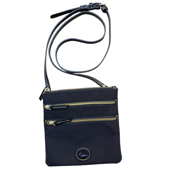 Dooney & Bourke Handbags - Dooney and Bourke North South Triple Zip Crossbody Black EUC